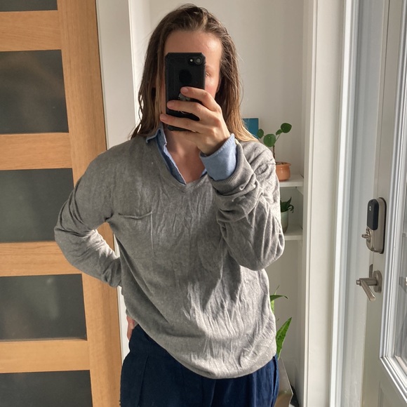 ZADIG & VOLTAIRE grey silk cashmere sweater size medium - Picture 11 of 11